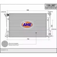 Радиатор охлаждения двигателя AHE 2926081 130.267 130.26 7 UZMJC