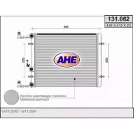 Радиатор охлаждения двигателя AHE 131.062 JQY8BU Skoda Octavia (A3) 1 Хэтчбек 131. 062