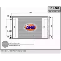 Радиатор охлаждения двигателя AHE 131.0 67 131.067 Volkswagen New Beetle SG5ZV8