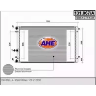 Радиатор охлаждения двигателя AHE W66XUEB 131.067/A 1 31.067/A Volkswagen New Beetle