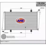 Радиатор охлаждения двигателя AHE 132.0 34 Volvo S40 1 (644) Седан 2.0 T4 200 л.с. 2000 – 2003 132.034 9QAS71