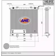 Радиатор охлаждения двигателя AHE 8GB0522 Land Rover Range Rover 2 (P38A) Внедорожник 2.5 D 4x4 136 л.с. 1994 – 2002 142.0 12 142.012
