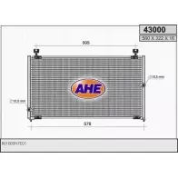 Радиатор кондиционера AHE 4 3000 TIKFP 43000 2926285