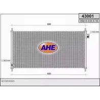 Радиатор кондиционера AHE 4N M0PQ 43001 2926286 32DQA0