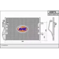 Радиатор кондиционера AHE 43073 T3ED5SA Mercedes Vaneo (414) 1 Минивэн 4307 3