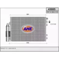 Радиатор кондиционера AHE 4308 5 MTJHS2 43085 2926336