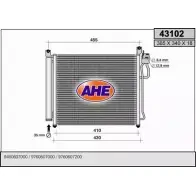 Радиатор кондиционера AHE 43 102 IFLYTVL 43102 2926349