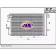 Радиатор кондиционера AHE 43134 2926371 43 134 L58XIG