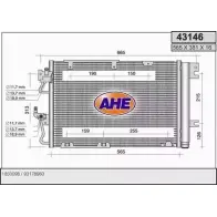 Радиатор кондиционера AHE N9198O 2926381 43146 4 3146