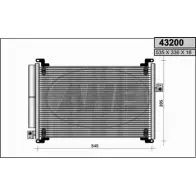 Радиатор кондиционера AHE 4320 0 VC858I 43200 2926415