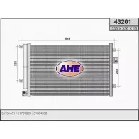 Радиатор кондиционера AHE 4 3201 AWQ9GID 43201 2926416