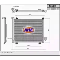 Радиатор кондиционера AHE 43203 2926418 HTR2L 4320 3