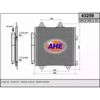 Радиатор кондиционера AHE VMVHX 2926436 43259 43 259