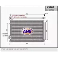 Радиатор кондиционера AHE VM7JF 432 62 43262 2926438