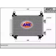 Радиатор кондиционера AHE R5JXBJ 432 72 43272 2926448