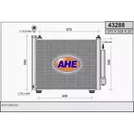 Радиатор кондиционера AHE 43288 432 88 2926464 RWD621C