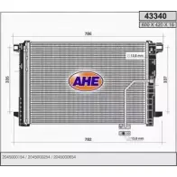 Радиатор кондиционера AHE Q3UPTWK 433 40 43340 2926503