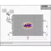 Радиатор кондиционера AHE 434 09 I5DOF 43409 2926554