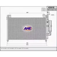 Радиатор кондиционера AHE 0LTF39G 2926561 43416 4341 6
