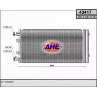 Радиатор кондиционера AHE 2926562 MG3QIK4 43417 4 3417