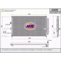 Радиатор кондиционера AHE 2NZ3CG5 Honda Civic 8 (FD, FA) Седан 1.8 (FD1. FD7) 140 л.с. 2005 – 2012 434 55 43455