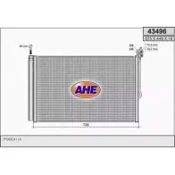 Радиатор кондиционера AHE 5ZYUB1A 43496 2926638 43 496