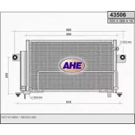 Радиатор кондиционера AHE WRCLCK 43506 4350 6 Mazda 3 (BL) 2 Хэтчбек 2.3 MPS Turbo 260 л.с. 2009 – 2014