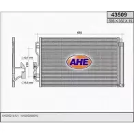 Радиатор кондиционера AHE 43509 Z5K4BT8 435 09 2926651