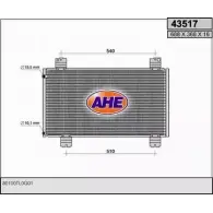 Радиатор кондиционера AHE 43517 435 17 T0SW7 2926659