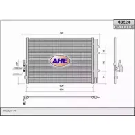 Радиатор кондиционера AHE 2926671 43528 W99MUP3 4 3528