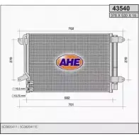 Радиатор кондиционера AHE 4 3540 43540 3B8Y7 2926683