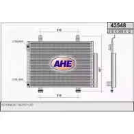 Радиатор кондиционера AHE 43548 PSOSKR 435 48 2926691