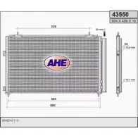 Радиатор кондиционера AHE Toyota RAV4 (XA40) 4 2012 – 2018 4 3550 1I80VH0 43550