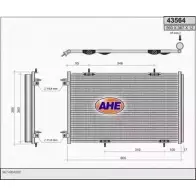 Радиатор кондиционера AHE 2926704 4 3564 43564 W4D17L
