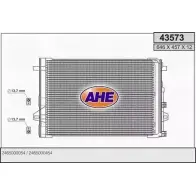 Радиатор кондиционера AHE 43573 4 3573 Mercedes B-Class (W246) 2 Хэтчбек 1.6 B 200 (2443) 156 л.с. 2011 – 2025 O36J17