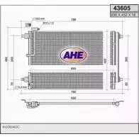 Радиатор кондиционера AHE Audi A8 43605 ZOUIG6 OG3 SN59