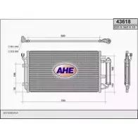 Радиатор кондиционера AHE 2926751 HKGCPRX 43618 A SQFO0F