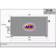 Радиатор кондиционера AHE 53159 5 3159 Y1QA4 2926803