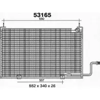 Радиатор кондиционера AHE 53165 OU0LDG 2926809 5316 5
