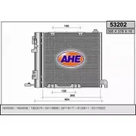 Радиатор кондиционера AHE 5320 2 2926824 53202 IH5S2