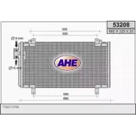 Радиатор кондиционера AHE 2926828 5 3208 5TCBG 53208