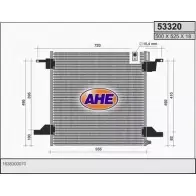 Радиатор кондиционера AHE 5332 0 AV1WU 2926857 53320