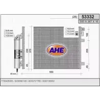 Радиатор кондиционера AHE 2926868 TQHFY 5333 2 53332