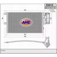 Радиатор кондиционера AHE 2926880 5 3413 XJTQ9 53413