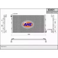 Радиатор кондиционера AHE 2926886 7 BQFG 53431 96JV03
