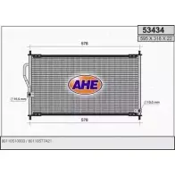 Радиатор кондиционера AHE 5 3434 53434 2926889 7VRTJI