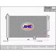 Радиатор кондиционера AHE IG3SXY Mercedes CLK (C209) 2 Купе 2.6 240 (2061) 163 л.с. 2002 – 2009 53443 534 43