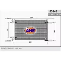 Радиатор кондиционера AHE 5 3449 8I1KXS 53449 2926901