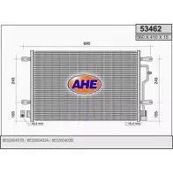 Радиатор кондиционера AHE LPZYQTM 53462 2926907 5 3462