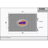 Радиатор кондиционера AHE 5 3466 UTQN6 53466 2926910